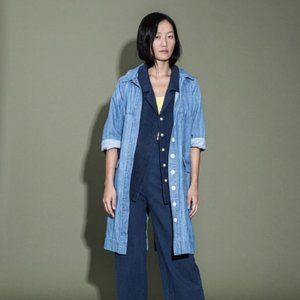 Ilana Kohn - Faded Denim Park Jacket Size M